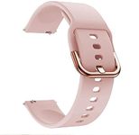 Jivitam Silicone Replacement Bands Compatible with Fitbit Versa/Versa 2 / Versa Lite, & for Boat Xtend smartwatch Adjustable Classic Accessory Wristband Fitness Straps for Women Men (Pink)