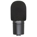 AT2020 Pop Filter Windscreen, Mic Foam Cover for Audio Technica AT2020 Condenser Studio Microphone and Large Size Mic by SUNMON (Black)