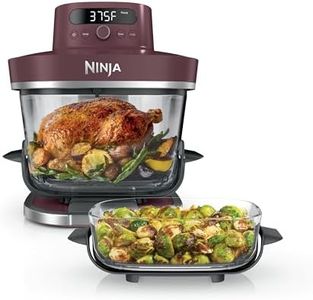 Ninja Crispi Pro 6-in-1 Glass Air Fryer | 450°F, Nontoxic, 6qt & 2.5qt Containers & Lids | Microwave, Freezer, Dishwasher Safe | Max Crisp, Air Fry, Bake, Roast, Recrisp, Dehydrate | Cherry, AS101RD1