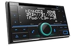 KENWOOD DPX-5200BT 2-DIN CD Car Radio with Bluetooth Hands-Free Kit (Alexa Built-in, USB, AUX-In, High-Performance Tuner, Spotify Control, Sound Processor, 4 x 50 Watt, Variable Button Lighting)