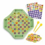 CountryLink Animal Memory Flip Chess Game Montessori Matching Puzzle Board Game for Kids Educational Travel Toy for Toddlers, Preschoolers Learning Activities (Animle Stickers & 4 Stick)