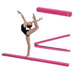 Fun!ture Pink Faux Leather Folding Gymnastics Training Balance Beam