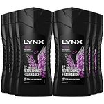 Lynx Excite Shower Gel Mens Body Wash, 225ml (6 Pack)