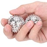 Sonew Spiky Massage Ball Massage Ball Fidget Balls Magnetic Massage Silver For Adult And Kid For Adult And Kid, Massage Tools & Equipment And Stress Relief