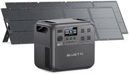 BLUETTI Elite 200 V2 Solar Generator with 2 200W Solar Panels Included (Ships Separately), 2073.6Wh Portable Power Station w/ 4 2600W AC Outlets, 17-Year Lifespan, LFP Power for Camping, Off-grid