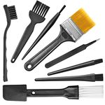 5 in 1 Plastic Small Portable Handle Nylon Anti Static Brushes Cleaning Keyboard Brush Kit Black