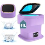 Portable Washing Machine, 11L 2 in 1 Mini Washer Machines with Spin Dryer, Foldable Laundry Lavadora with Deep Cleaning for Underwear, Baby Clothes, Socks or Small ltems,RV, Apartments,Camping