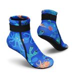 Summshall Kids Neoprene Socks 3mm Water Socks Keep Warm Sand Socks Anti-slip Wetsuit Socks Water Sport Swimming Surfing