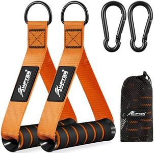 HPYGN Exercise Handles, Gym Replacement Handle Attachments for Cable Machine Pulleys, Resistance Band and Strength Trainer, Pull Down Workout Accessories, Home Gym Add On Equipment