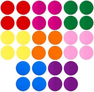 AIEX 32 Pieces 6" Circles Dry Erase Removable Colorful Vinyl Align Dots, Floor Stickers Decals Shapes Markers For Classroom Tables Desks Whiteboards Walls