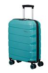 American Tourister Air Move 4 Wheels Cabin Suitcase 55 cm, Sky Blue, Standard Size, Hand Luggage