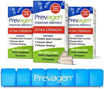 Prevagen Improves Memory - Extra Strength 20mg, 30 Capsules |3 Pack| with Apoaequorin & Vitamin D|Brain Supplement for Better Brain Health, Supports Healthy Brain Function & Clarity|Memory Supplement