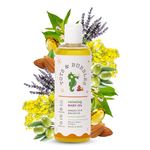 Tots & Bubbles Calming Baby Massage Oil with Sweet Almond & Olive Oil | Enriched with of Shea butter, Lavender, & Mustard | Gentle on the skin & Free from Harmful Chemicals | No Artificial Fragrance