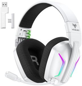 WESEARY Wireless Gaming Headset with Mic for Ps5, Ps4, PC| 3D Spatial Audio