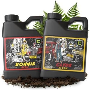 Cronk Nutrients Bonnie and Clyde Autoflower Plant Food - Fertilizer Kit - Liquid Fertilizer for Vegetative, Flowering Stage - Packed with Micronutrients to Support Plant Growth - 500ml