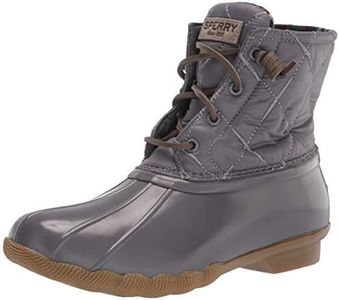 Sperry Top-Sider Women's Saltwater Boots, Nylon Quilt Grey, 6.5