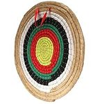 AUVIM Archery Targets for Backyard Hand-Made Straw Archery Target for Recurve Bow Compound Bow or Longbow 20 Inches Traditional Bow Arrow Target for Kids Youth Adult Archery Hunting Practice