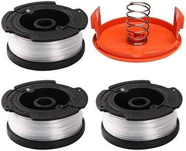 ValueHall Replacement Spool 0.065” Line String Trimmer Spool Replacement 30ft for Black and Decker GH900 GH600 AF-100-3ZP V7C05 (3 Spools, 1 Cap, 1 Spring)