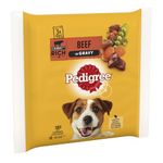 Pedigree Dog Food Pouches with Beef and Vegetable in Gravy, 3 x 100 g (Pack of 14)