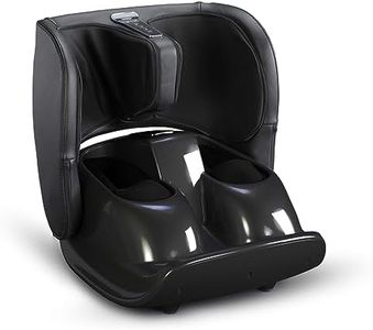 AGARO Smart Foldable Foot & Calf Massager with Air Compression, Kneading, Rolling, Vibration, Mild Heat, 2-in-1 Foldable for foot or Foot & Calf, Adjustable pressure & Vibration, Men, Women, Home Use