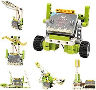 Elecfreaks microbit Ring:bit 6-in-1 Building Bricks Kit, Programmable STEM Educational Learning Kit with 200+ Building Blocks(Without Micro:bit)