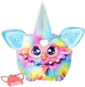 Furby Tie Dye, 15 Fashion Accessories, Interactive Plush Toy for Girls and Boys, Animatronic Voice Activation, Age 6+