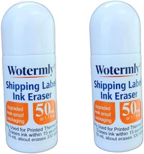 Wotermly Shipping Label Ink Eraser – Upgraded Leak-Proof Design – Instant Identity Theft Protection,Thermal Ink Eraser for Packages, Labels & Receipt Permanent Privacy Shield,50mL*2Pcs (660+ Uses)
