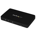 StarTech.com HDMI Splitter 1 in 2 Out - 4k 30Hz - 2 Port - Aluminum - HDMI Multi Port - HDMI Audio Splitter (ST122HD4K)