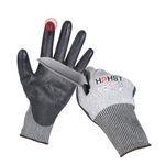 Cut Resistant Gloves Level A6 Cut Proof Work Gloves Smart Touch Large 1 Pair