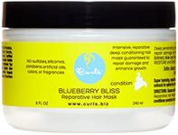 Curls Blueberry Bliss Reparative Hair Mask - Deep Conditioning - Repair, Protect, Restore, and Grow Your Hair - Detangle and Moisturize - For All Curl Types, 8 Fl Oz