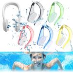 Plstod Nose Clips Swimming 6 Pcs Silicone Swimming Nose Clips with Boxes Kids Nose Clip for Swimming Waterproof Swimming Nose Peg for Adults Kids and Beginners(6 colour)