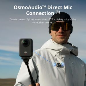 DJI Osmo 360 Adventure Combo – 8K Waterproof Action Camera, 128GB, 3 Batteries