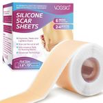 Premium Silicone Scar Sheets- Ultra-Thin, Flexible, and Reusable Medical-Grade Scar Treatment for All Skin Types -Safe, and Effective for Scars and Keloids(Roll-1.9M)