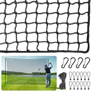 ORIENTOOLS Golf Hitting Practice Net 10ft x10ft/10ft x15ft, Polyester Golf Hitting Net, Indoor Outdoor Portable Golf Seine Net, Golf Training Net, Adjustable Protective Net with Rope and Buckle