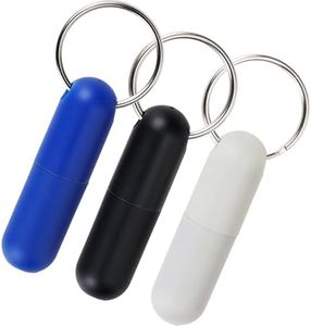 NEEDONE Cigar Punch Cutter, Cigar Hole Opener, Portable Set of 3 Cigar Accessories, Stainless Steel Punch Blade, Keychain Punch with 0.30" Hole, Blue/Black/White
