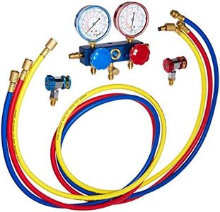 Robinair (49134A) R134 Aluminum Manifold, Hose Set and Service Couplers,Multicolor