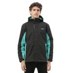 Zeel Raingear Stylish Black Rain Jacket For Men Waterproof For Bike Riders With Adjustable Hood Along With Inner Pockets,Waterproof Rainwear With Lightweight Polyester Jacket, Zrs013