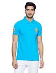 U.S. POLO ASSN. Men's Blue Atoll Regular Polo Shirt (USTSHC0066 XL)