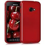 kwmobile Case Compatible with Samsung Galaxy Xcover 4 / 4S Case - Soft Slim Protective TPU Silicone Cover - Red Matte