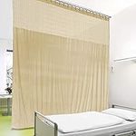 cololeaf 12ft Wide x 7ft Tall Nickle Grommet Hospital Curtain Cubicle Medical Curtains, Room Divider Privacy Curtain, in Bean Customizable