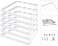 VocgoUU 6 Pack 2x2 Surface Mount Kit for LED Flat Panel Light - Aluminum 24x24 inch Ceiling Frame Kit, Not Include LED Panel Light