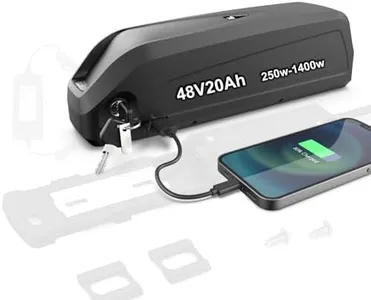 BSTBAT 48V 20Ah Ebike Battery Use Grade-A Cell Batteries for 48 Volt 350W 400W 600W 800W 1000W 1200W 1400W Motor Powered Electric Bike Scooter with 2A Charger (48V20A(XT60 Connector))