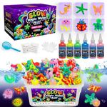 Kiditos Glow in The Dark Magic Water Elf Toy Kit, Magic Aqua Fairy Water Gel Kit with 6 Glow in The Dark Colors and 6 Shape Molds,Birthday Gifts,Party Favors,Arts&Crafts DIY STEM Kits for Kids…