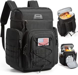 TOURIT 30L (42 Cans) Tactical Cooler Backpack – Military-Grade Insulated Back Pack with 16H Ice Retention, Leakproof Multi-Pocket Cooler Bag for Camping & Hiking, Featuring DIY Hook & Loop Panel