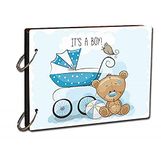 Printelligent DIY Scrapbook Photo Album- Handmade Scrapbook for Baby Small 9 x 6.5 Inch