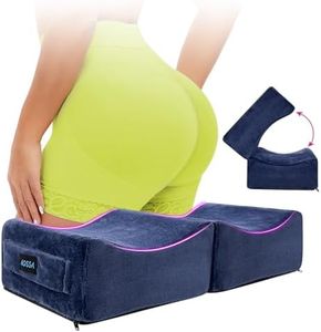 AOSSA BBL Pillow Brazilian Butt Lift Pillow After Surgery Seat Cushion Butt Pillow for Sitting Driving Post Recovery Booty Pillows Chair Butt Lift Buttocks Foam Cushion (Blue)
