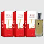 LURE Perfume Spray for Men/Fresh Scent/Luxury Perfume/Premium perfume/Body spray Deep Freshness (50ml) | Long Lasting Fragrance | Perfect For Everyday Use | Luxury & Distinction | (Pack Of 3)