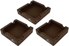 Cigar Ashtrays for Outdoors from Pardo - Silicone Ashtray for Large Ring Gauge Cigars with Built-in 4X Cigar Holder - Unbreakable Cigar Ashtrays for Patio - Brown