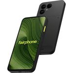 FAIRPHONE Gen.6, Modular Android Smartphone, 8GB/256GB, 50MP AI Camera, AI Photo Edit, Google Gemini, Snapdragon 7s Gen 3, 120Hz OLED, Dual SIM, Replaceable Battery, Horizon Black