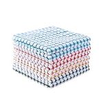 Oeleky 100% Cotton Kitchen Dish Cloths for Washing Dishes, 12x12 Inches Dish Rags, Absorbent Kitchen Cloths Pack of 8, Quick Drying Cleaning Cloths